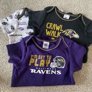 Set of Ravens onesies
